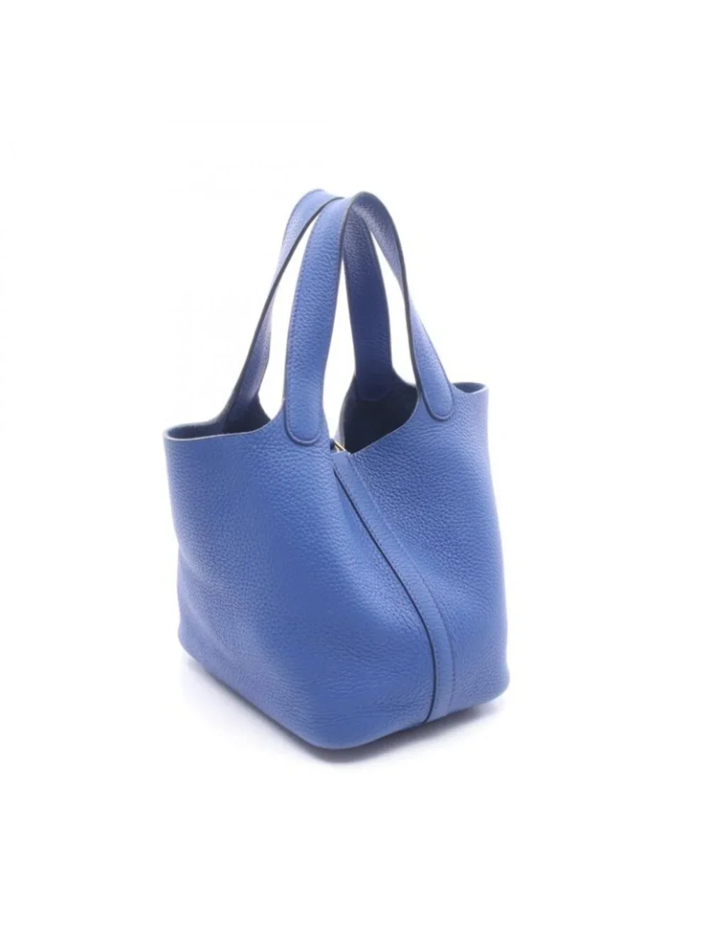 Hermes Handbag Picotin Lock PM Blue Electric